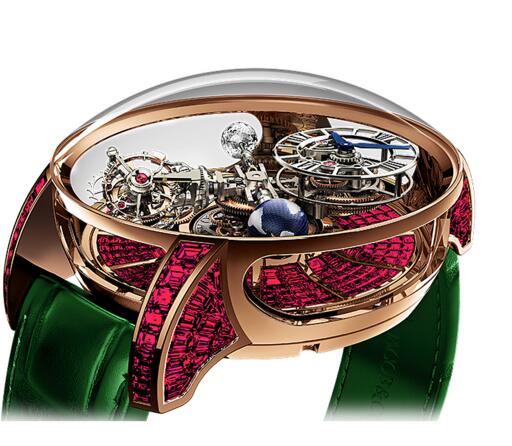 (image for) Jacob & Co Replica ASTRONOMIA TOURBILLON RANGE BAGUETTE AT800.40.BD.BR.A watch